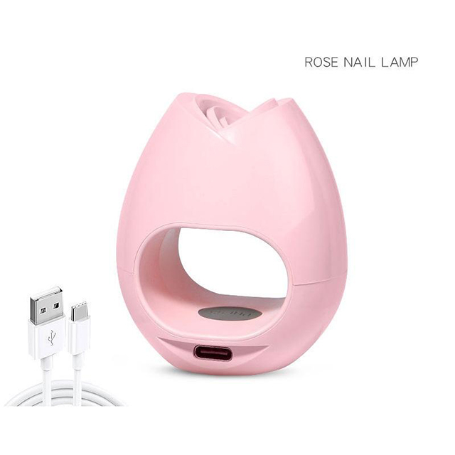 Gelinė nagų džiovintuvo lempa UV 16w Rose USB vienam pirštui