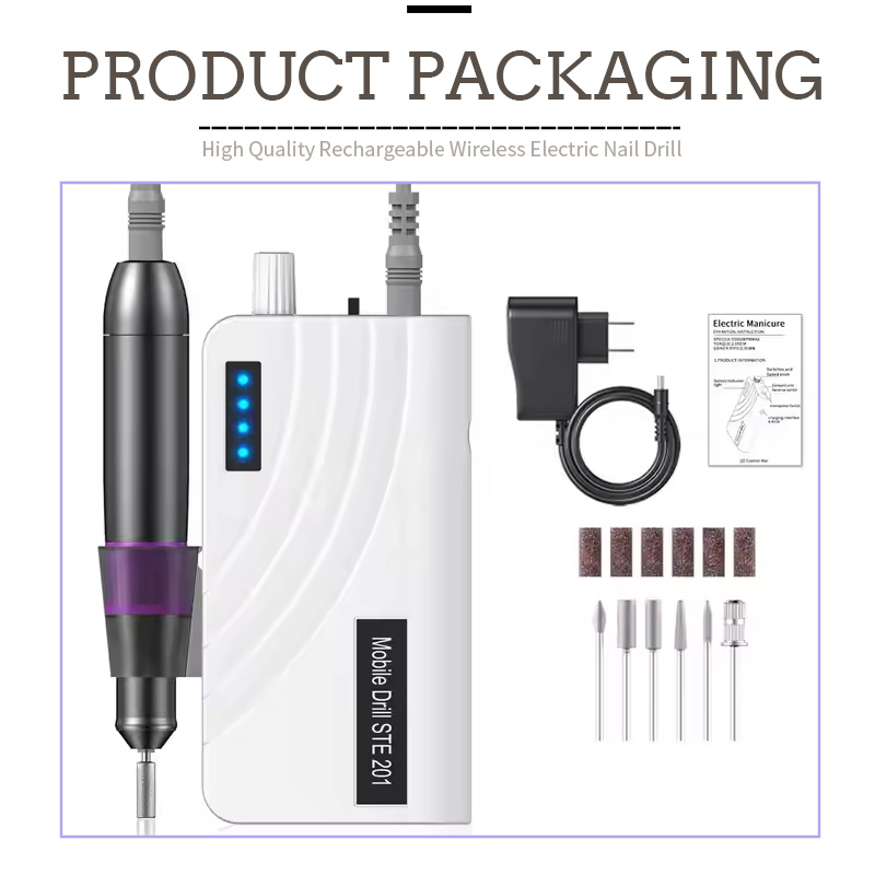 High-speed nail filing drill bit