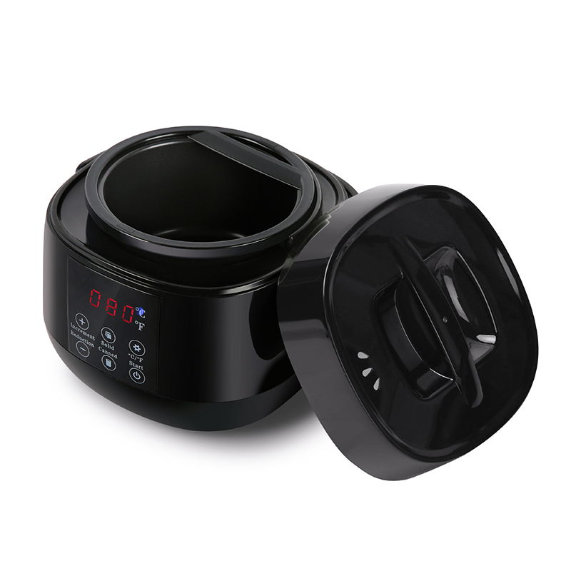 Mažas vaško lydymosi indas su juoda rankena