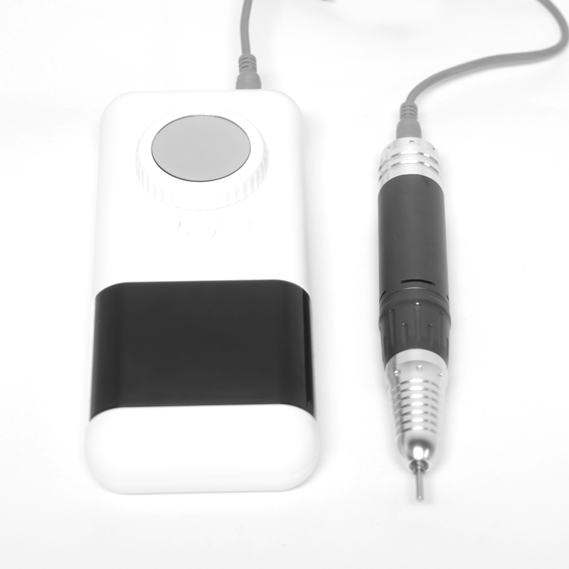 Baltas nešiojamas elektrinis nagų gręžtuvas